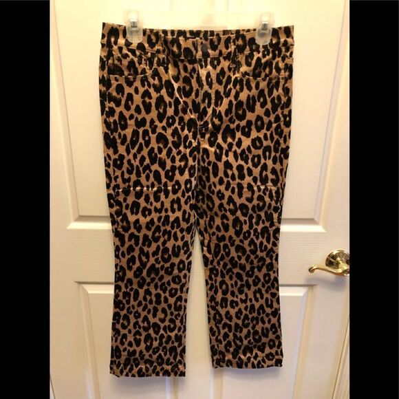 Ann Taylor Denim - Ann Taylor Animal Print Boot Cut Jeans - Brown and Black